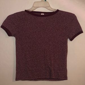 Maroon t-shirt